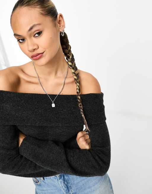 Black off clearance the shoulder jumpers