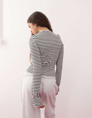 Weekday Long Sleeve Top With Flared Sleeves