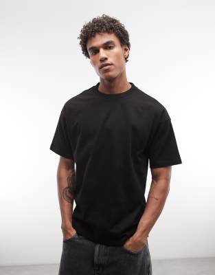 Weekday loose boxy fit T-shirt in black black 6790₽