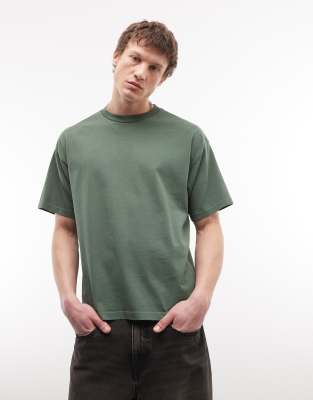 Weekday Loose Boxy Fit T-shirt In Green