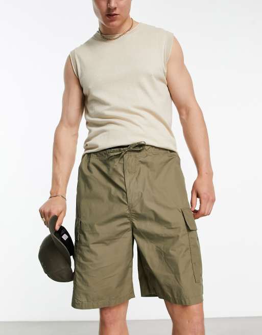 Loose store khaki shorts