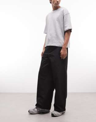 Weekday Loose Fit Chino Pants In Black