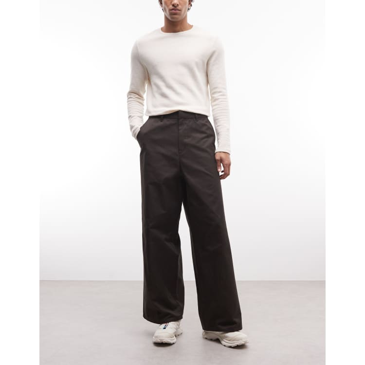 Weekday loose fit chino pants in dark gray | ASOS