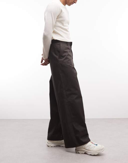 Weekday loose fit chino pants in dark gray, 3 of 5