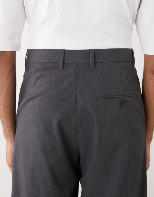 Weekday loose fit tailored trousers in grey melange, 4 of 5
