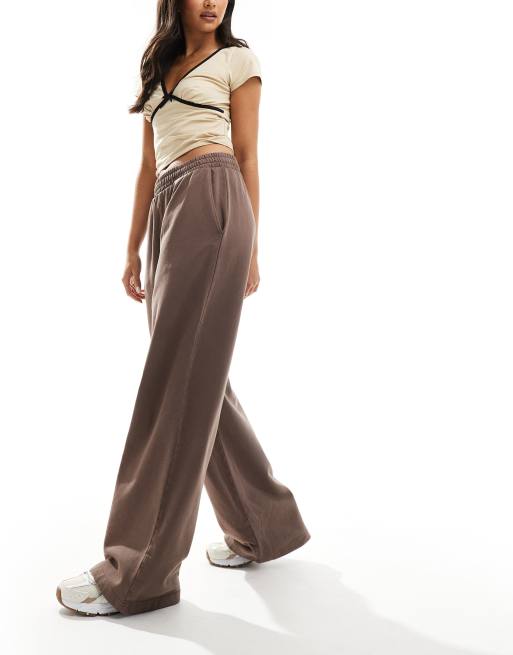 Weekday loose wide fit joggers in mole, 4 of 5