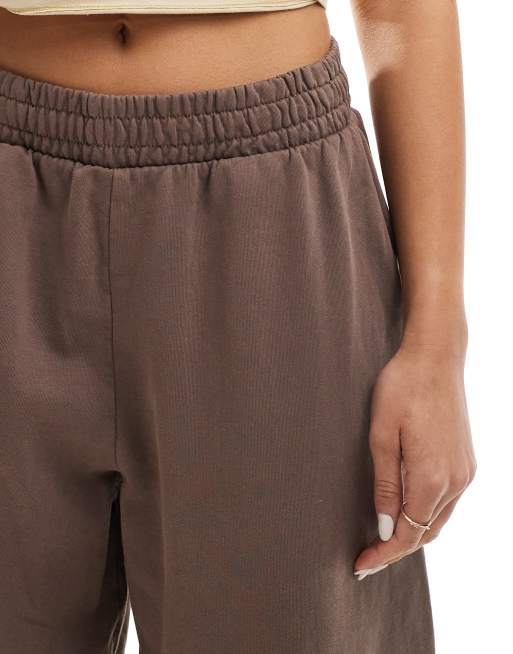 Weekday loose wide fit sweatpants in mole, 5 of 5