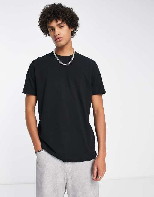 Weekday Lot de 2 t shirts d contract s Noir ASOS