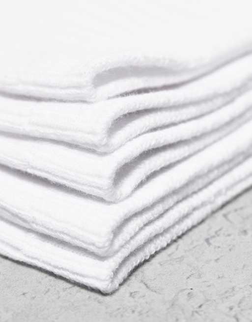 Weekday - Lot de 5 paires de chaussettes côtelées - Blanc , 3 de 4