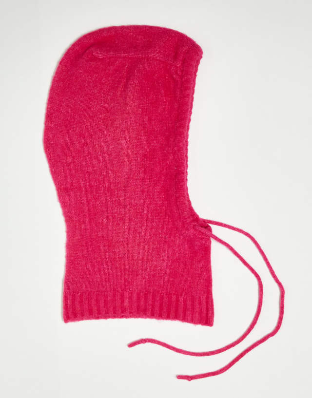 Weekday Lotta balaclava in bright pink