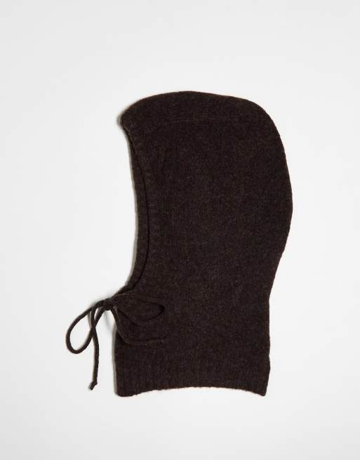 Weekday Lotta balaclava in brown ASOS
