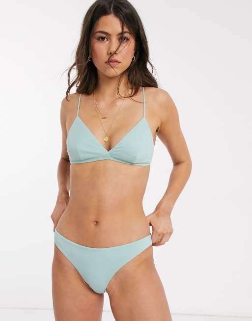 On A Whim Olive Green Ribbed Bikini Bottoms – Shop the Mint