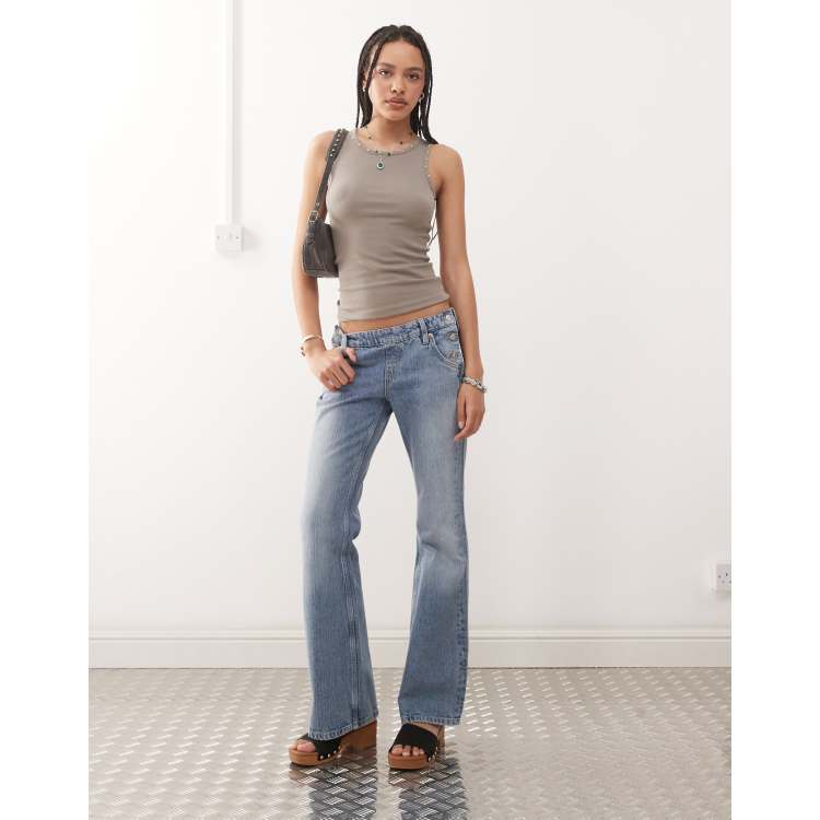 【NOICE】 W STRAIGHT FLARED JEANS /追跡付 The Side Street Flare Jean at Current/Elliott
