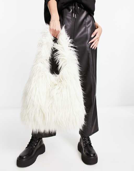 Fake fur online bag