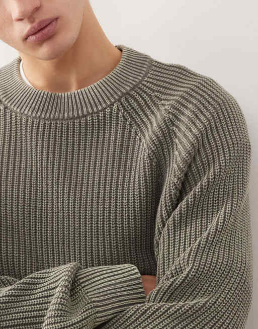 Weekday - Maglione grigio slavato vestibilità comoda, 5 di 5