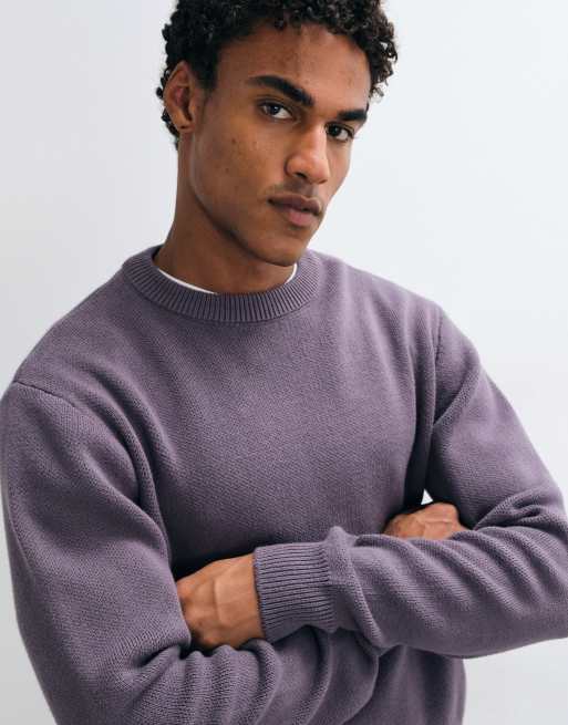 Weekday maglione in prugna scuro polveroso, 4 di 5