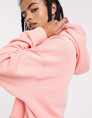 peach pink hoodie