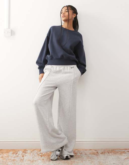 Weekday - Marineblå og oversized sweatshirt i firkantet pasform, 4 af 4