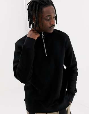 weekday martin zip sweatshirt