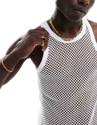 WEEKDAY MATHEUS MESH TANK TOP 