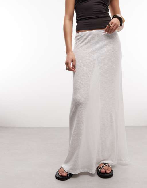 Weekday maxi skirt in white, 2 of 5