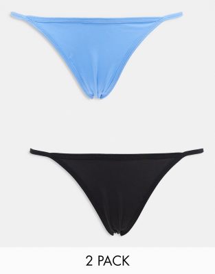 Weekday Weekday May 2-pack thong in blue