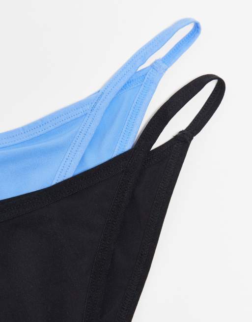 Weekday - May - Set van 2 strings in blauw, 3 van 4
