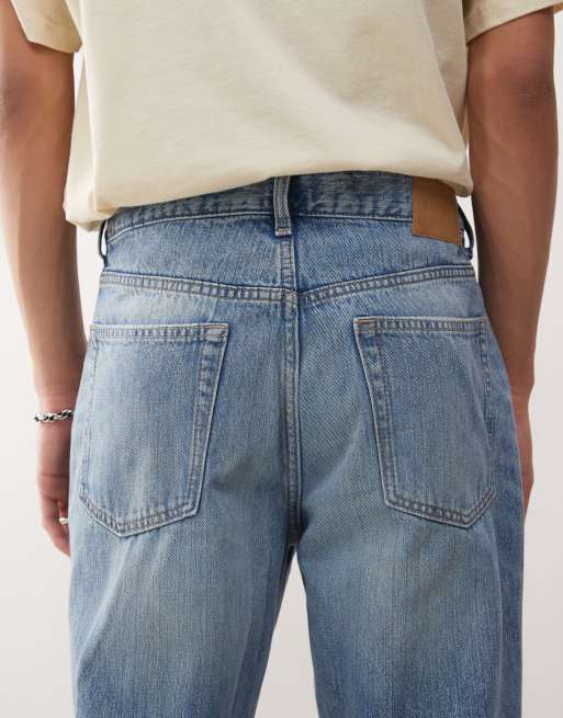 Weekday - Mercury - Blå jeans med brede ben og svaj, 4 af 5