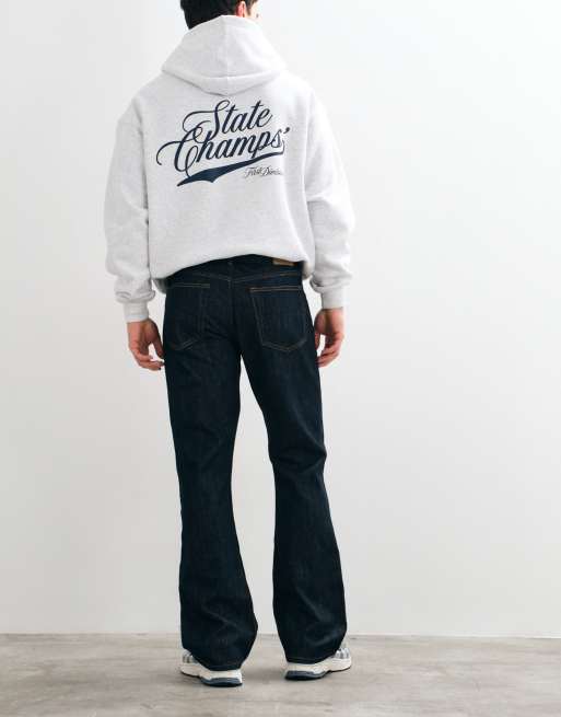 Weekday Mercury jean bootcut évasé coupe relax bleu délavé, 3 de 5