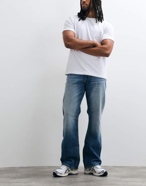 Weekday - Mercury - Jeans bootcut a zampa comodi lavaggio blu - view 1