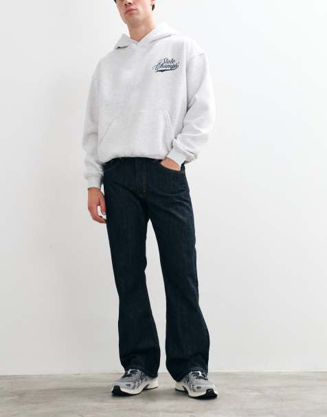 Weekday Mercury jeans med relaxed fit och bootcut i blå tvätt - view 1
