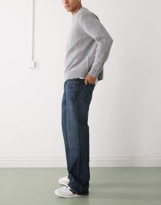 Weekday Mercury Relaxed Fit Bootcut Flare Jeans In Blue