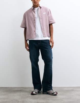 Weekday Mercury Relaxed Fit Bootcut Flare Jeans In Blue