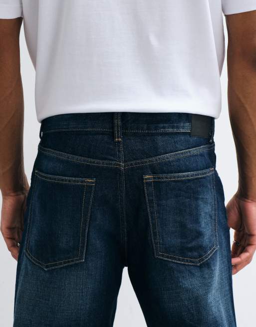 Weekday Mercury relaxed fit bootcut flare jeans in dark blue, 5 of 5