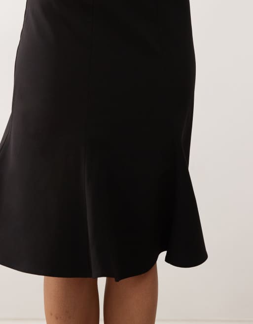 Weekday midi skirt with slit in black, 5 of 5