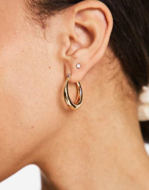 Weekday thick hoop earrings hotsell
