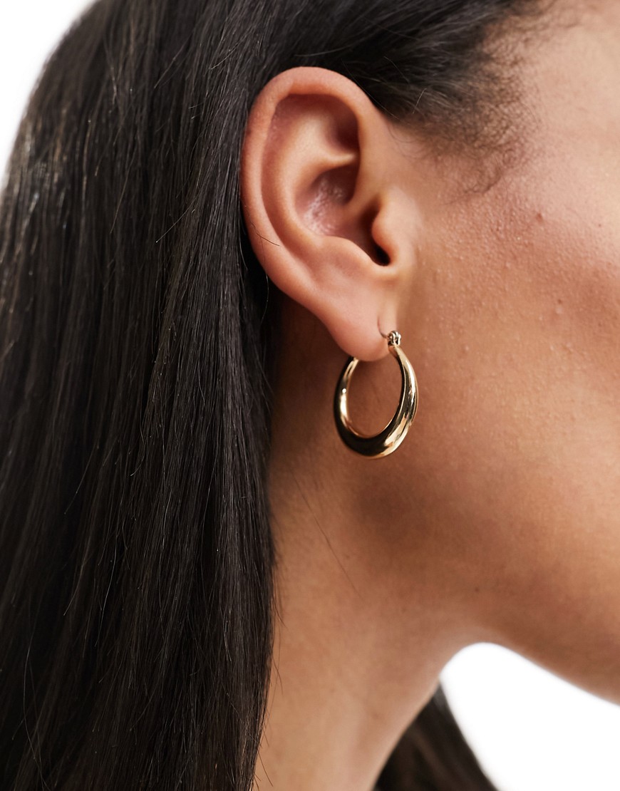 Weekday Mija hoop earrings in gold