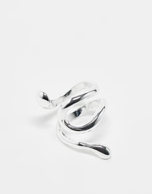 Weekday – Millie – Silverfärgad ring med abstrakt design