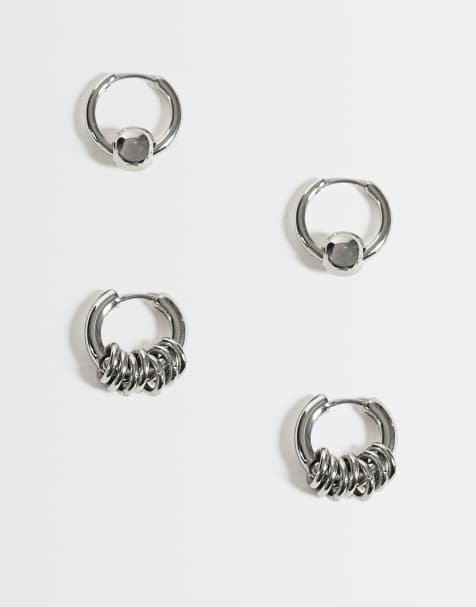 Weekday mini creolen 2-pack in zilver - view 1