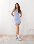 [Weekday] Weekday mini dress in blue XS Blue