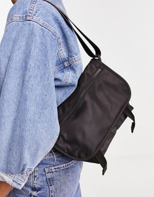 Weekday Mini messenger bag in black