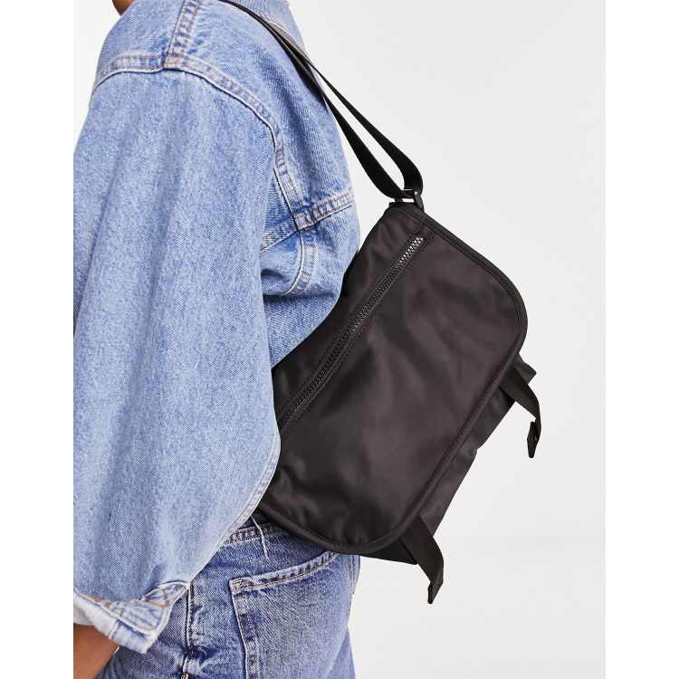 Weekday Mini messenger bag in black