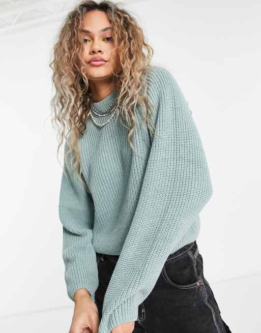 Allergie Expliciet Relatieve grootte Weekday Minnie polyester sweater in green - LGREEN | ASOS