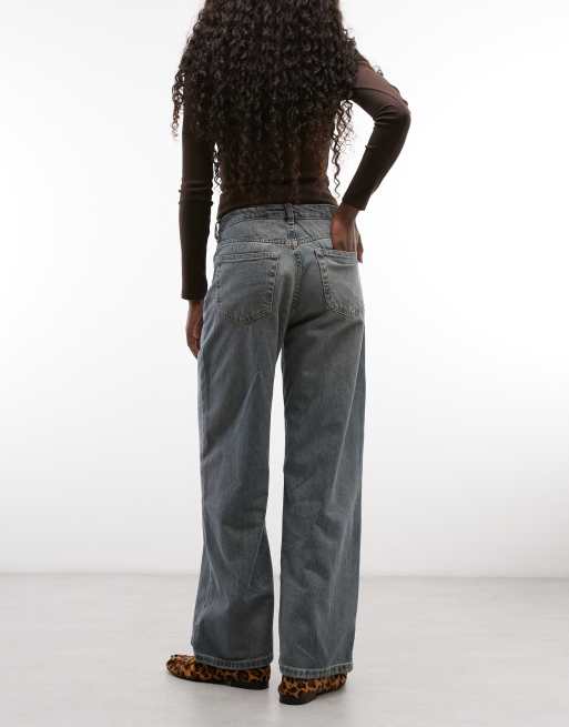 Weekday Missy jean baggy taille basse délavé bleu foncé, 4 de 5