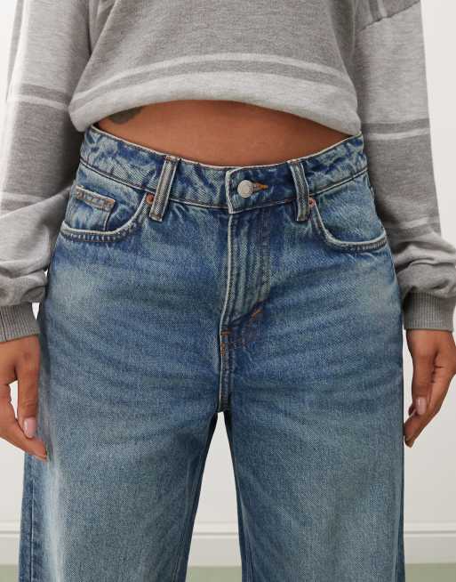 美品✨ 2024年 EVERYDAY I LIKE. Loose Jeans Weekday Missy low waist loose fit jeans in dark blue wash with