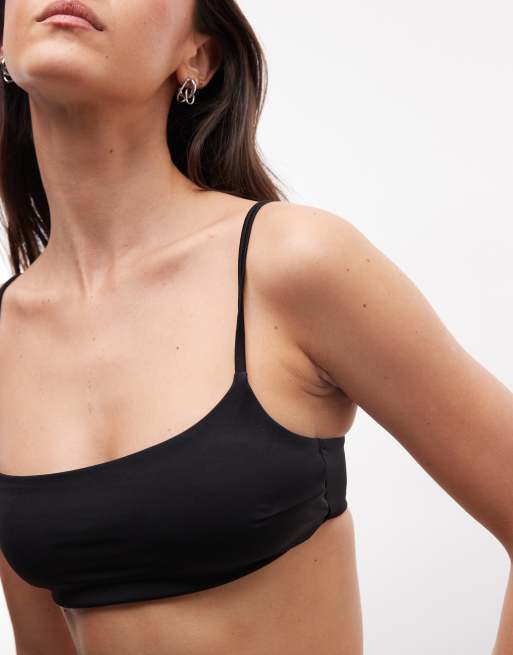 Weekday - Mix and Match - Haut de bikini à encolure carrée - Noir, 3 de 4