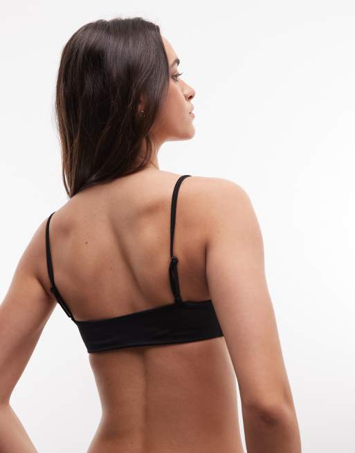 Weekday - Mix and Match - Haut de bikini à encolure carrée - Noir, 4 de 4