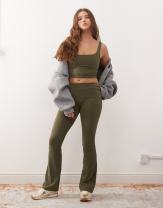 トップス EESETT&Co khaki Beスリーブすっきりパフカットソーレディース 春夏秋 トップス