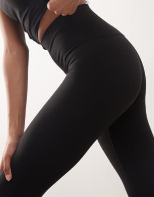 Weekday Mix And Match Sports Seamless Stretch Leggings In Black