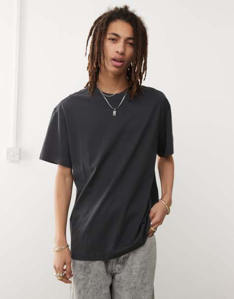 Weekday – Mörkgrå t-shirt i oversize - view 1